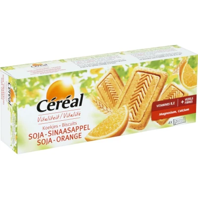 Afbeelding van Céréal Koekjes Soja Sinaasappel 1 x 280 gr