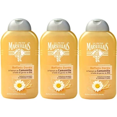 Afbeelding van Le Petit Marseillais Shampoo voor blond haar kamille fles van 250 ml 3 stuks
