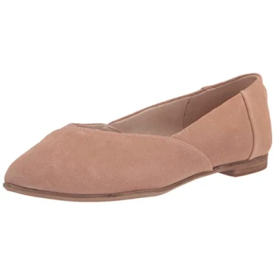Afbeelding van TOMS Jutti NEAT Ballerina&#039;s, Dames, Maat: 35.5, Brown Veloursleer