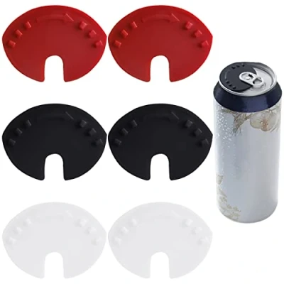 Afbeelding van Cdemiy Drankblikdeksel, 6 Stuks Drankstop, Herbruikbare Plastic Soda Blik Dop, voor Bier en Dranken (Willekeurige Kleur)