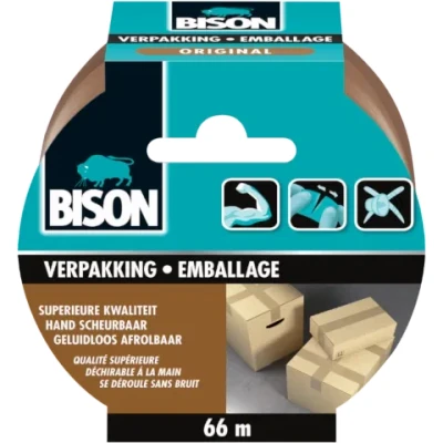 Afbeelding van Verpakkingstape Original Rol 66 m x 50 mm Bison