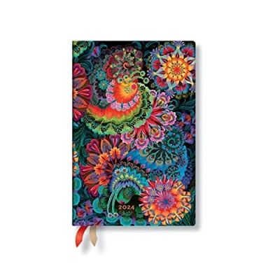 Afbeelding van Olena&#039;s Garden Moonlight (Olena’s Garden) Mini Verso 12 month Dayplanner 2024