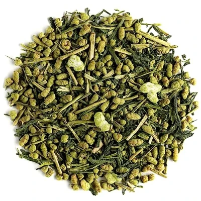 Image de Thé Genmaïcha Bio Riz Vert Genmai Cha Avec Matcha Importé Du Japon Gyokuro The