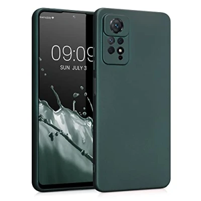 Afbeelding van kwmobile telefoonhoesje geschikt voor Xiaomi Redmi Note 11 Pro / (5G) 12 (4G) Hoesje smartphone Back cover in metallic petrol