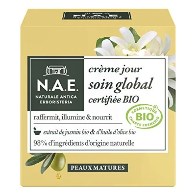 Afbeelding van N.A.E. Dagcrème voor gezicht Biologisch gecertificeerd Wereldwijde verzorging Rijpe huid biologische jasmijn extract en olijfolie 98% ingrediënten van natuurlijke oorsprong