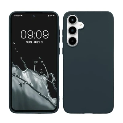 Afbeelding van kwmobile telefoonhoesje geschikt voor Samsung Galaxy A35 Hoesje smartphone Back cover in leisteen