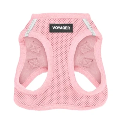 Afbeelding van Voyager Step In Air Hondenharnas door Best Pet Supplies, Harnas voor kleine en middelgrote honden, alle weertypen Roze, M, Borst: 40.5 45.5 cm