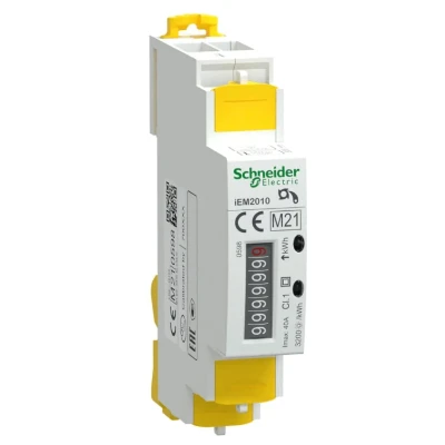 Afbeelding van kWh meter Pulsuitgang 1P+N In=40A MID iEM2000 Energiemeter Acti9 Schneider Electric A9MEM2010