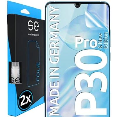 Afbeelding van s.e 2 stuks displaybeschermfolie voor Huawei P30 Pro &amp; New Edition, Full Screen, positioneringshulp, P30Pro pantserfolie, transparante schermfolie, functionele veroudering
