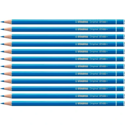 Afbeelding van Stabilo Original kleurpotloden, 12 stuks, cyaan blauw