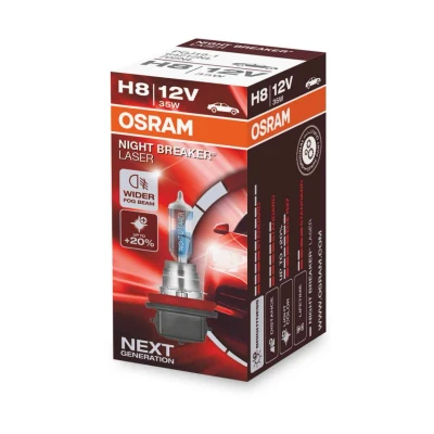 Afbeelding van Osram H8 Halogeenlamp 12V 35W PGJ19 1 Night Breaker Laser