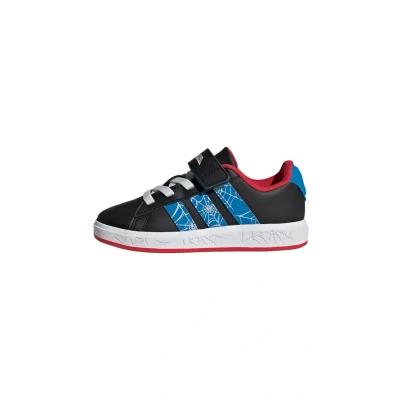 Afbeelding van adidas Sportswear Marvel Spider Man Grand Court Schoenen Kids Kinderen Zwart 31 1/2