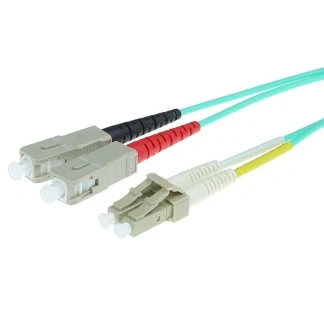 Afbeelding van ACT RL8601 Glasvezel Patchkabel Duplex LSZH LC/SC 50/125µm OM3 1 meter