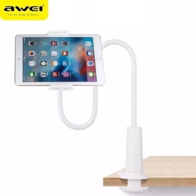 Afbeelding van AWEI X3 bureauhouder 4&quot; 10.5&quot; wit/wit lange arm