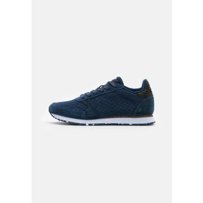 Afbeelding van Woden YDUN Sneakers laag, Dames, Maat: 38, Navy Leer en textiel