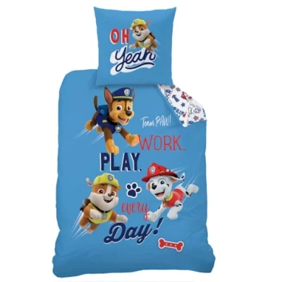 Afbeelding van PAW Patrol Dekbedovertrek Team Eenpersoons 140 x 200 cm Katoen