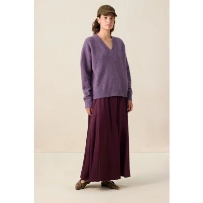 Afbeelding van Sissy Boy Donkerrode maxi rok