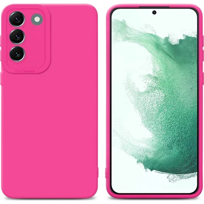 Afbeelding van Cadorabo Hoesje geschikt voor Samsung Galaxy S22 PLUS in Fluid HOTPINK Beschermhoes gemaakt van flexibel TPU silicone Cover Case