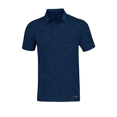 Afbeelding van JAKO Polo Premium Basics Marine gemeleerd