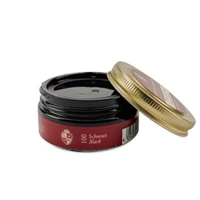 Afbeelding van Langer &amp; Messmer Gladde ledercrème, 50 ml, zwart.