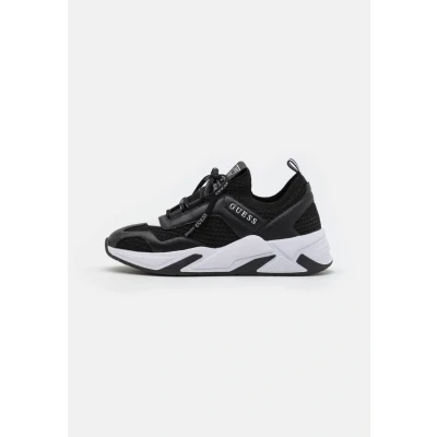 Afbeelding van Guess Geniver Sneakers laag, Dames, Maat: 38, Black Imitatieleer/ textiel