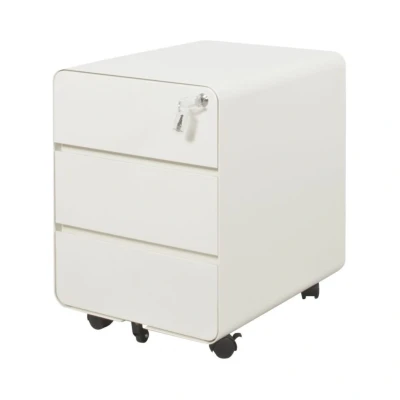 Afbeelding van Claudius Basic Rond ladeblok 3 lade 50 diep wit