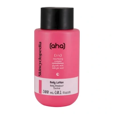 Afbeelding van Skincyclopedia Body Lotion 5% RESURFACING COMPLEX met GLYCOLZUUR, SALICYLZUUR, CITROENZUUR en GLUCONOLACTON (PHA) helpt bij oneffenheden op de huid, ruwe hobbelige huid een ongelijkmatige teint