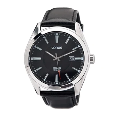 Afbeelding van Seiko Lorus 32025152 Analoog polshorloge voor heren, zwart, eenheidsmaat, armband, zwart., armband