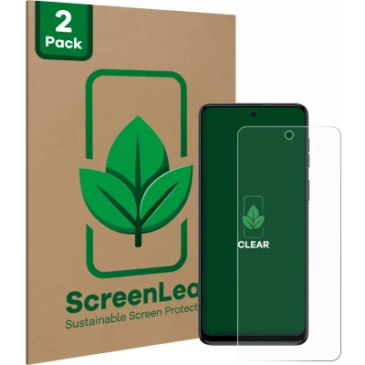 Afbeelding van ScreenLeaf Screenprotector voor Motorola Moto G54 Duurzame schermbescherming Folie Beschermfolie transparant (2 Stuks)