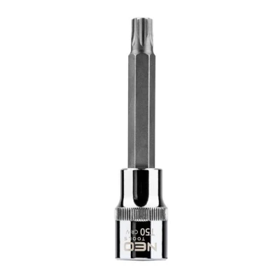 Afbeelding van NEO TOOLS 08 766 Steeksleutelelement 1/2 T50 Chroom vanadium staal, gereedschapsstaal Binnen Torx