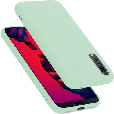 Afbeelding van Cadorabo Hoesje geschikt voor Huawei P20 PRO / PLUS in LIQUID LICHT GROEN Beschermhoes gemaakt van flexibel TPU silicone Case Cover