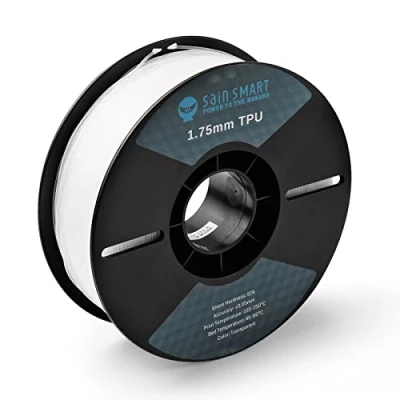 Afbeelding van SainSmart 87A flexibel TPU filament voor 3D printers, 1,75 mm, spoel van 1 kg, naturel