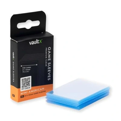 Afbeelding van Vault x Mini kaartbeschermers, Amerikaans formaat, 41 63 mm, premium kwaliteit, transparant, pvc vrij, duurzame en robuuste bescherming (50 stuks)