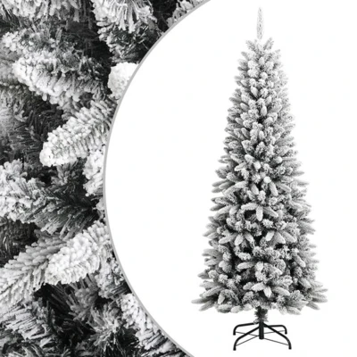 Afbeelding van Kunstkerstboom met sneeuw 180 cm PVC en PE