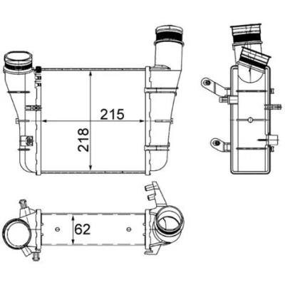 Afbeelding van Intercooler, inlaatluchtkoeler MAHLE CI 336 000S