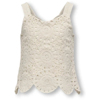 Afbeelding van ONLY Girls Kogyvonne Top voor kinderen, Maat: 122/128, Egret
