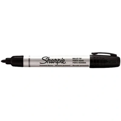 Image de sharpie marqueur permanent metal small, pointe ogive, noir