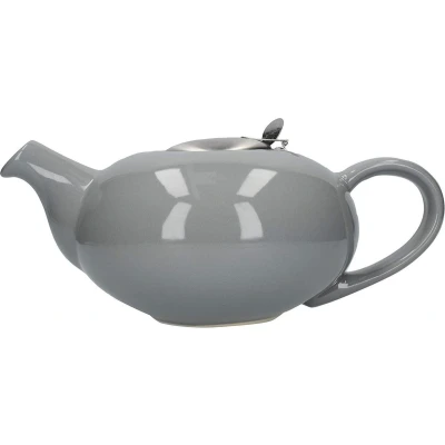 Afbeelding van Theepot, met Zeef, Keramiek, Licht Grijs, 0.9 L London Pottery Pebble
