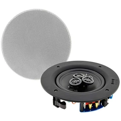 Afbeelding van ChiliTec 2 weg plafondinbouwluidspreker 80W premium rond 234x60mm wit
