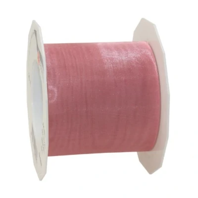 Afbeelding van C.E. Pattberg SHEER organza lint, glinsterend en zijdeachtig, rol van 25 m, breedte 72 mm, decoratieve knutselaccessoires, decoratielint voor geschenken feesttafel