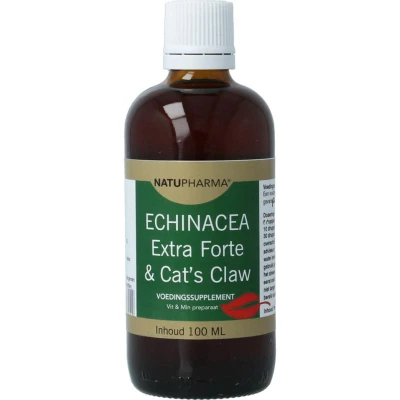 Afbeelding van Natupharma Echinacea Extra Forte &amp; Cat&#039;s Claw Druppels 100ML