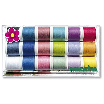Afbeelding van Madeira 8025 Giftbox 18 klossen Aerofil allesnaaigaren 400 meter