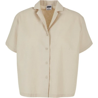 Afbeelding van Urban Classics Resort Overhemdblouse, Dames, Maat: 5XL, Softseagrass