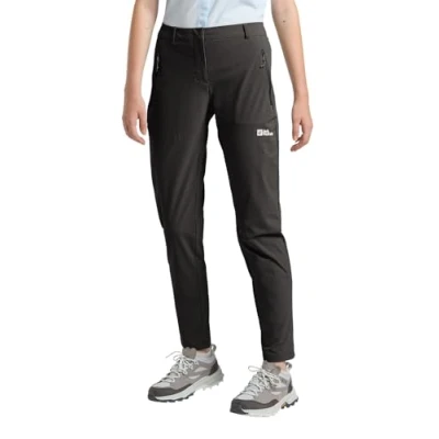 Afbeelding van Jack Wolfskin Hikeout Pants Outdoorbroeken, Dames, Maat: 46, Black