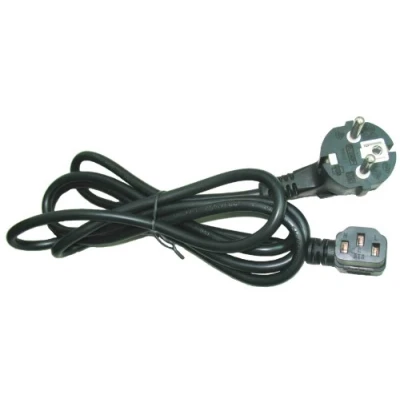 Afbeelding van Gembird Netsnoer 10A Ra Haaks Zwart 1.8M