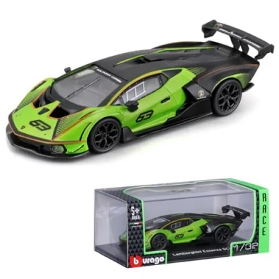 Afbeelding van Bburago 41161 919517 Race Lamborghini Essenza SCV12 #63 1:32 verde