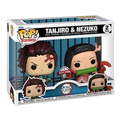Image de Figurines Funko Pop Animation Demon Slayer 2 Pack Tanjiro and Nezuko