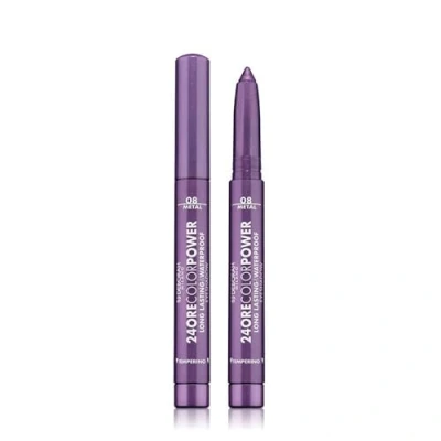 Afbeelding van Deborah Milano oogschaduw 24 uur kleur Power Waterproof, N.8 Deep Purple, van stick, hoge houdbaarheid
