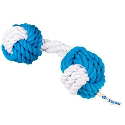 Afbeelding van Smurfs Duvoplus Speelgoed Voor Dieren Hond Potige Smurf Touwhalter 30cm 1st