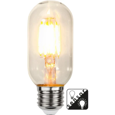 Afbeelding van LED Dag/Nacht Sensor buislamp E27 4W 290lm 2100K helder niet dimbaar T45